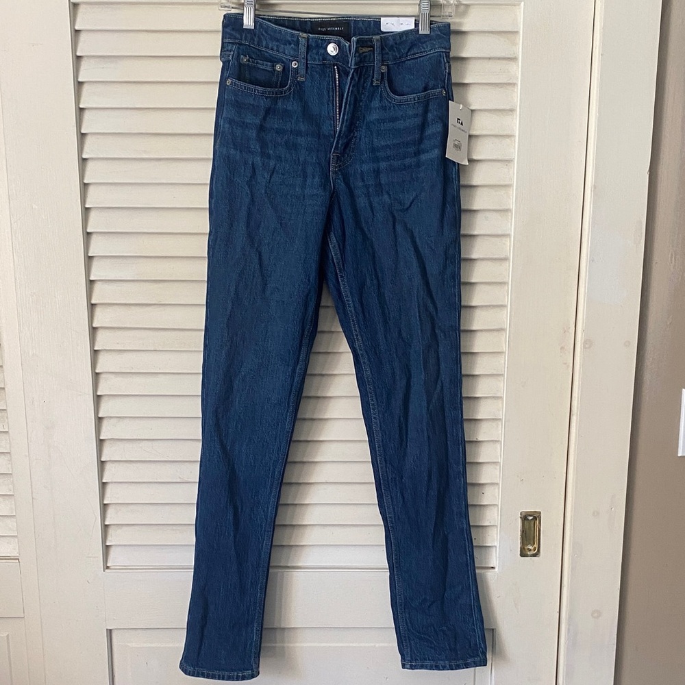 Free Assembly Straight Dark Blue Women’s Jeans